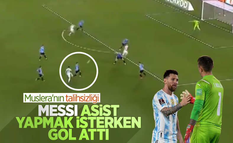 Messi'den Muslera'ya gol
