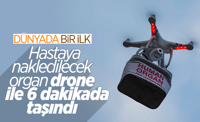 Kanada'da hastaya nakledilecek akciğer ilk kez drone ile taşındı