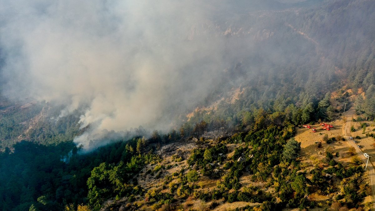 Kemer'deki orman yangını söndürüldü