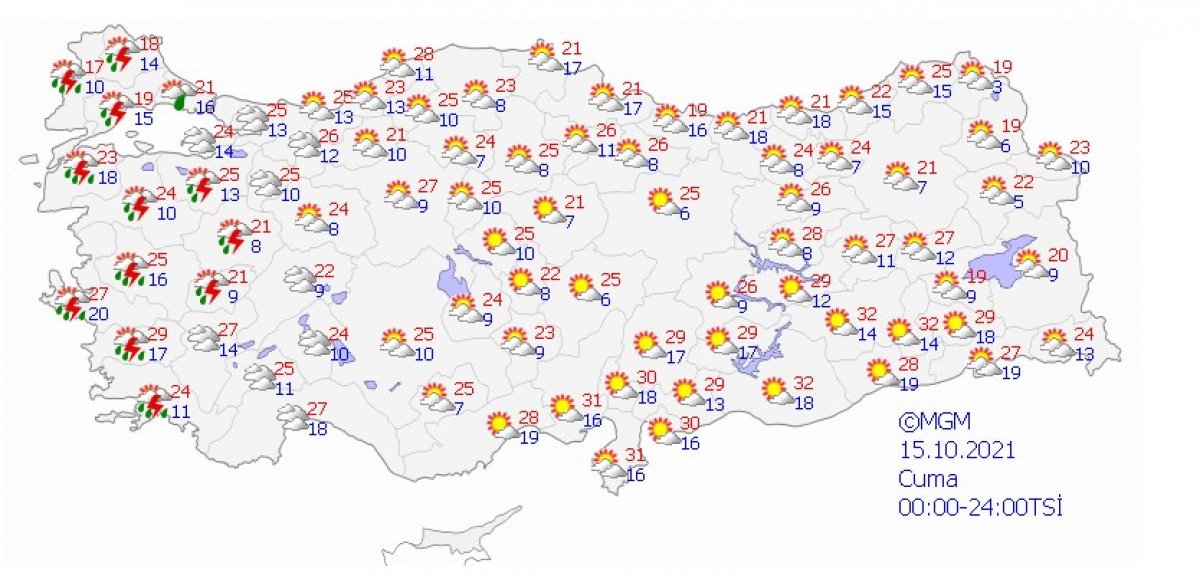 Meteoroloji den İzmir için sağanak yağış uyarısı #4