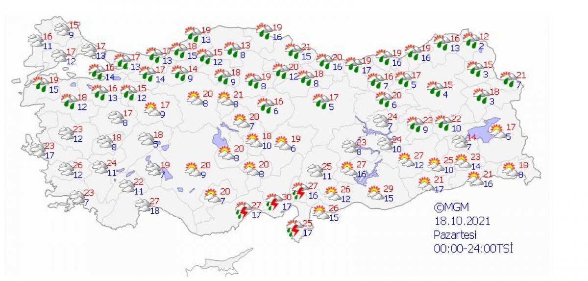 Meteoroloji den İzmir için sağanak yağış uyarısı #7