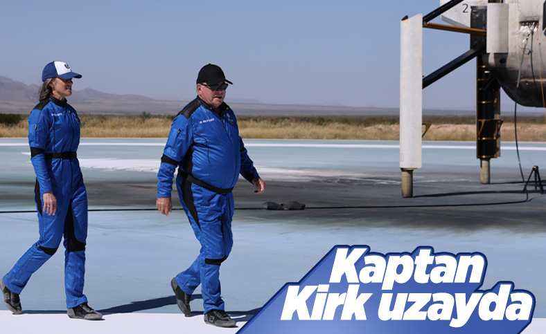 'Kaptan Kirk' William Shatner, Blue Origin roketi ile uzaya fırlatıldı