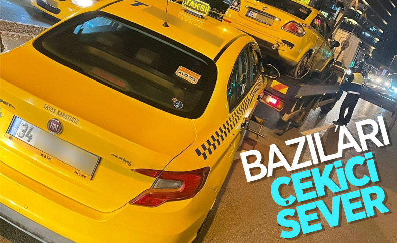 İstanbul'da yolcu seçen taksicilerin araçları çekildi