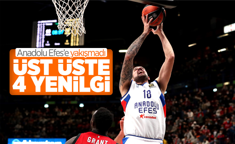Anadolu Efes'in galibiyet hasreti sürüyor