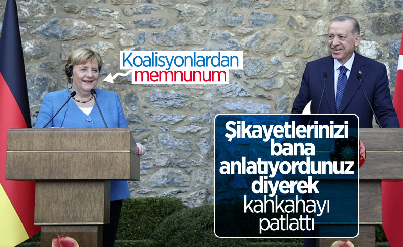 Cumhurbaşkanı Erdoğan ile Angela Merkel arasında koalisyon diyaloğu