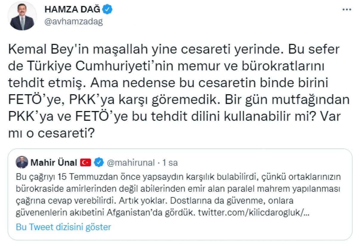 Kemal Kılıçdaroğlu nun açıklamasına AK Parti den peş peşe tepkiler #6