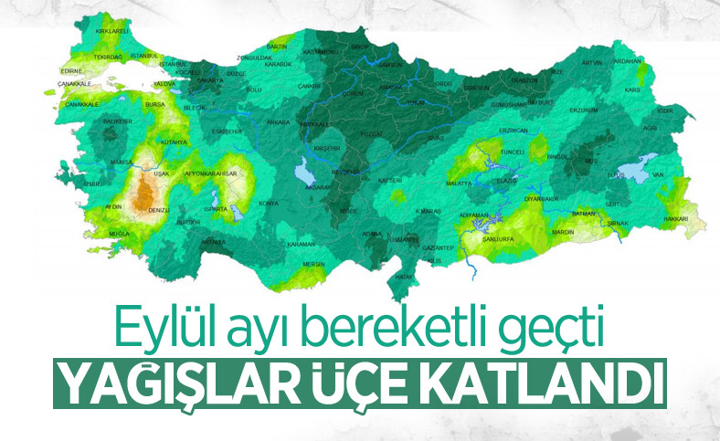 Türkiye genelinde Eylül yağışları, geçen yılın 3 katı fazla oldu