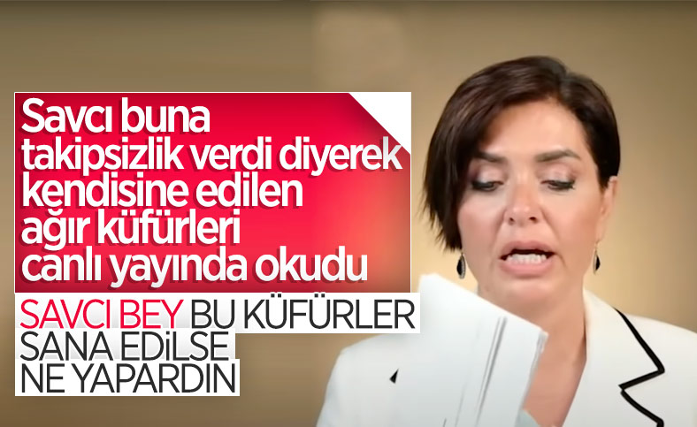 Özlem Gürses, kendisine yazılan küfürlü mesajı okudu