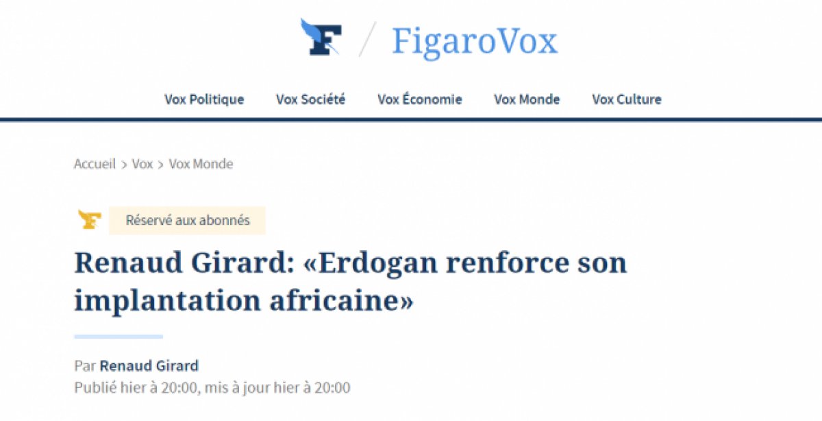 Fransa nın gündemi Cumhurbaşkanı Erdoğan ın Afrika turu #1