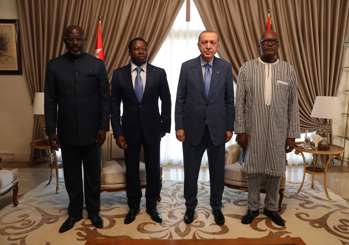Cumhurbaşkanı Erdoğan, üç Afrika lideriyle bir araya geldi #1