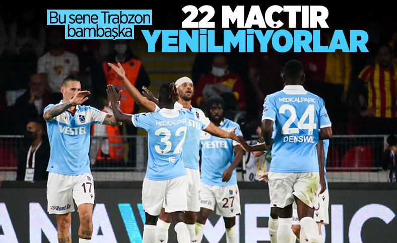 Trabzonspor, namağlup unvanını 22 maça çıkardı