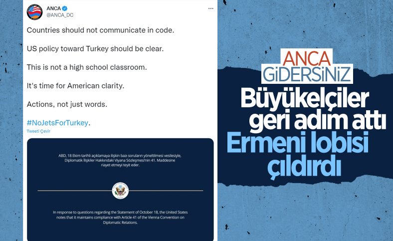 Ermeni lobisinden ABD'ye büyükelçi tepkisi