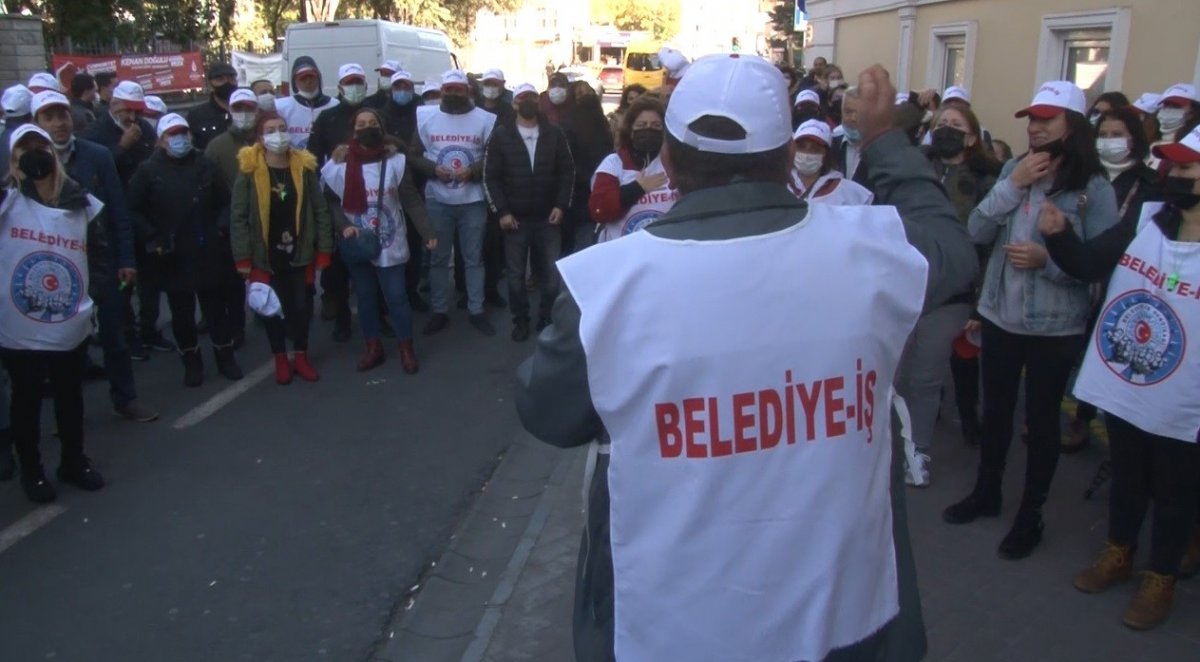 Bakırköy Belediyesi işçileri, 3 yıldır bekledikleri zam gelmeyince greve başladı #1