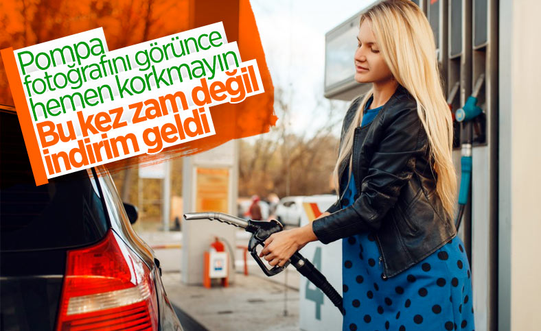Benzinde 25 kuruşluk indirim