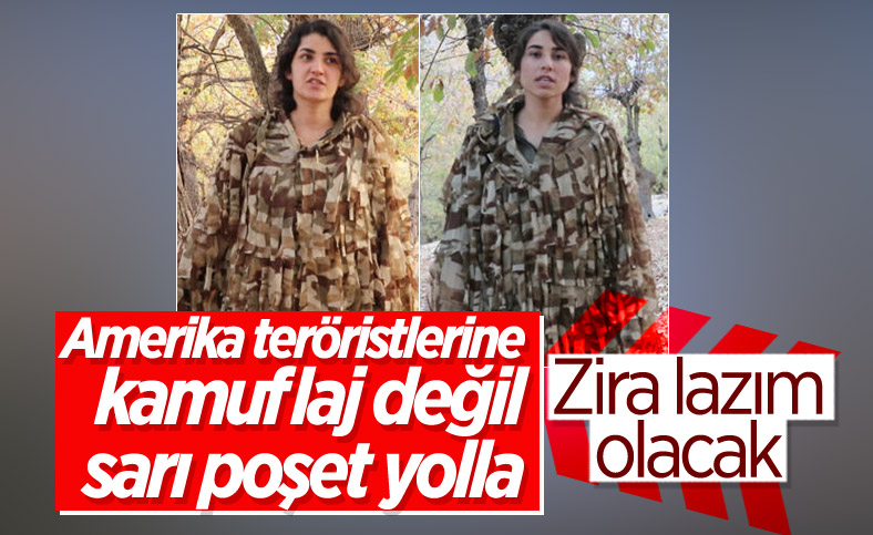 PKK'lı kadınların saçaklı kamuflajı