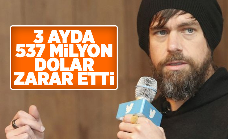 Twitter, 537 milyon dolar zarar etti