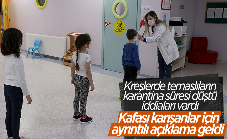 Halk Sağlığı Genel Müdürlüğü'nden kreşlerdeki karantina süresine ilişkin açıklama