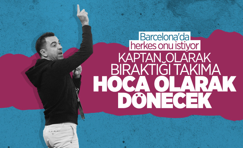 Barcelona Xavi ile temas kurdu