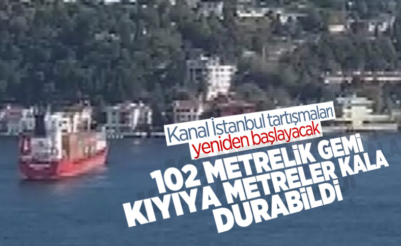 İstanbul Boğazı'nda kargo gemisi sürüklendi