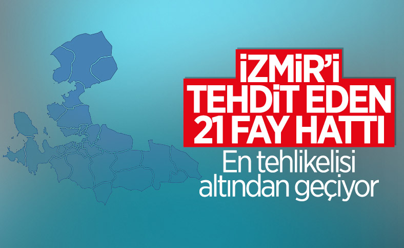 İzmir'i tehdit eden 21 fay hattı