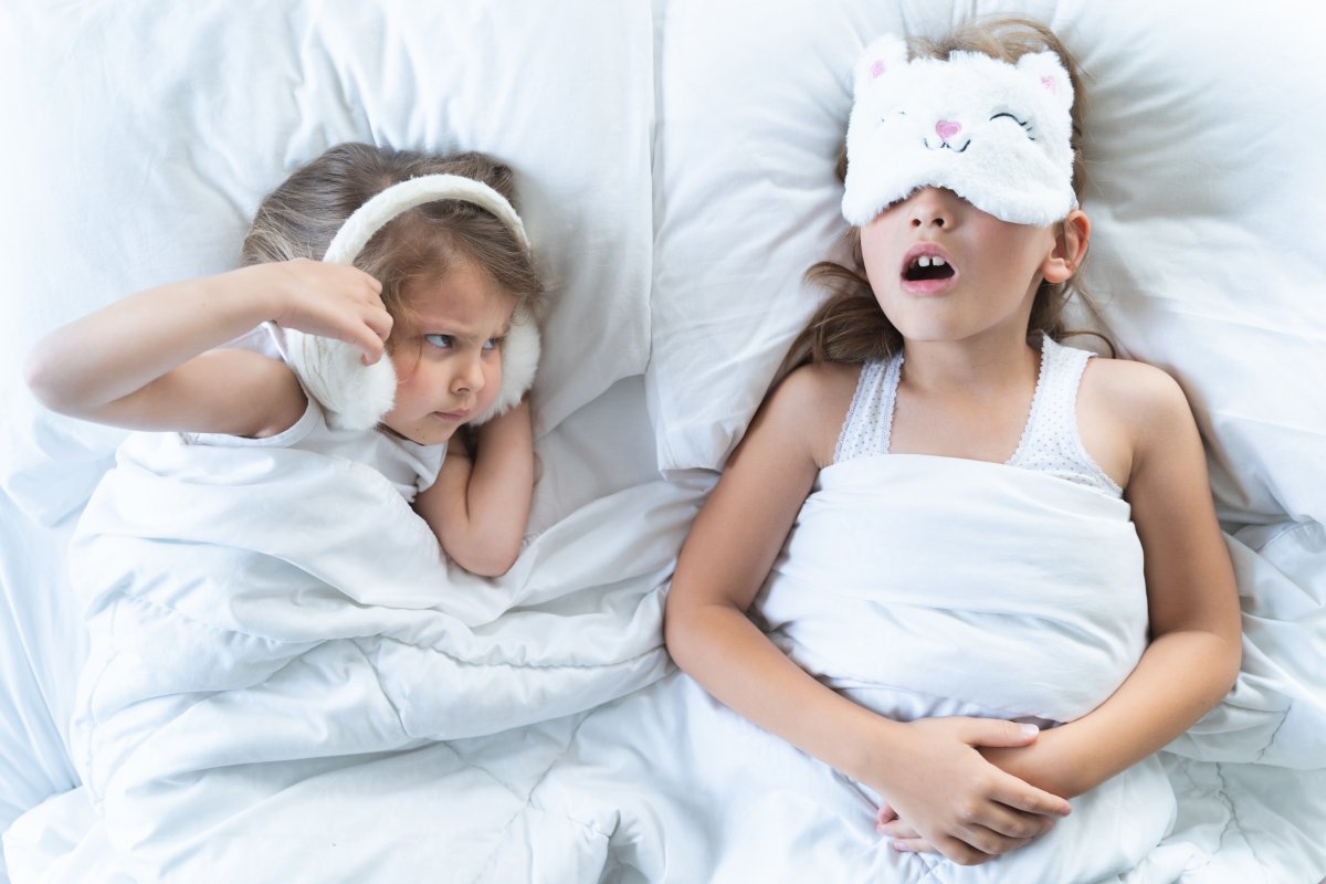 Sleep apnea in children can cause snoring #1