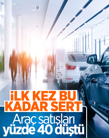 Türkiye'de araç satışları ekimde yüzde 40 azaldı