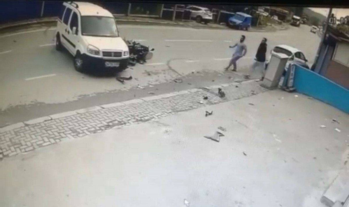 Disastrous motorcycle accident in Istanbul #3