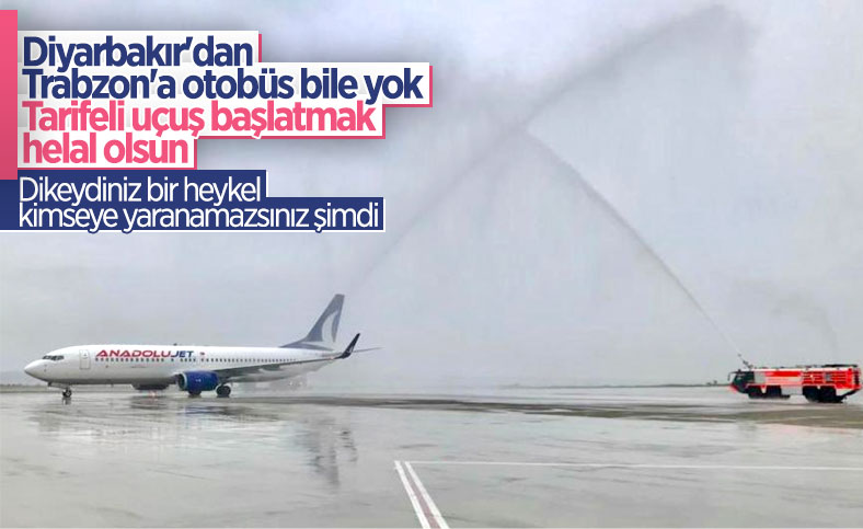 Diyarbakır - Trabzon uçuşları başladı 