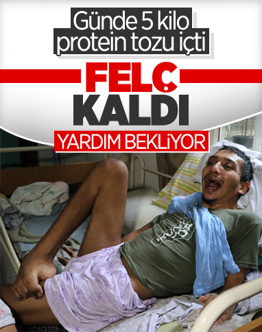 Adana'da protein tozundan felç kalan genç, yardım istiyor 