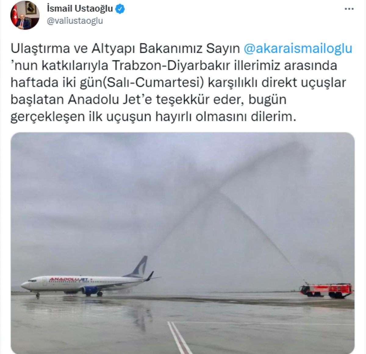 Diyarbakır - Trabzon uçuşları başladı #2