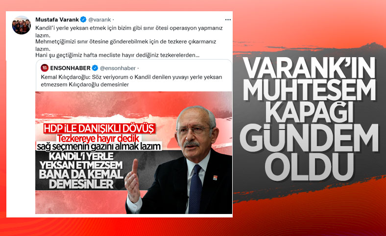 Mustafa Varank'tan Kılıçdaroğlu'na 'Kandil' cevabı