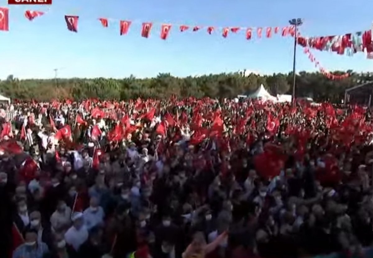 Cumhurbaşkanı Erdoğan Ümraniye Millet Bahçesi açılışına katıldı #1