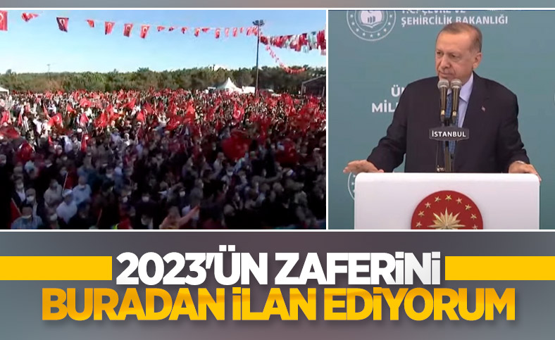 Cumhurbaşkanı Erdoğan Ümraniye Millet Bahçesi açılışına katıldı