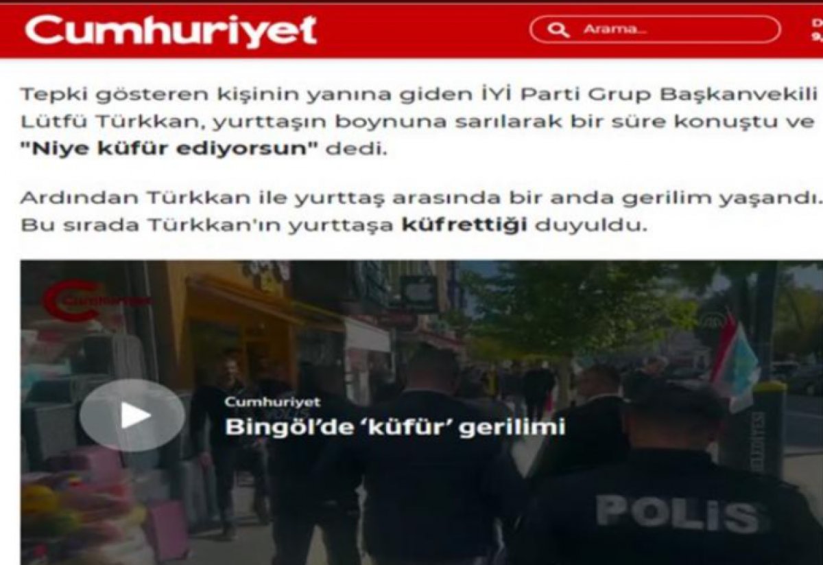 Muhalif medya Lütfü Türkkan ın küfürlerini iddia olarak gördü #2