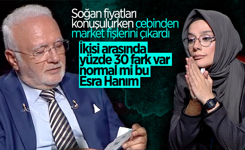 Esra Elönü'nün konuğu Mustafa Elitaş, ekranda market fişi inceledi