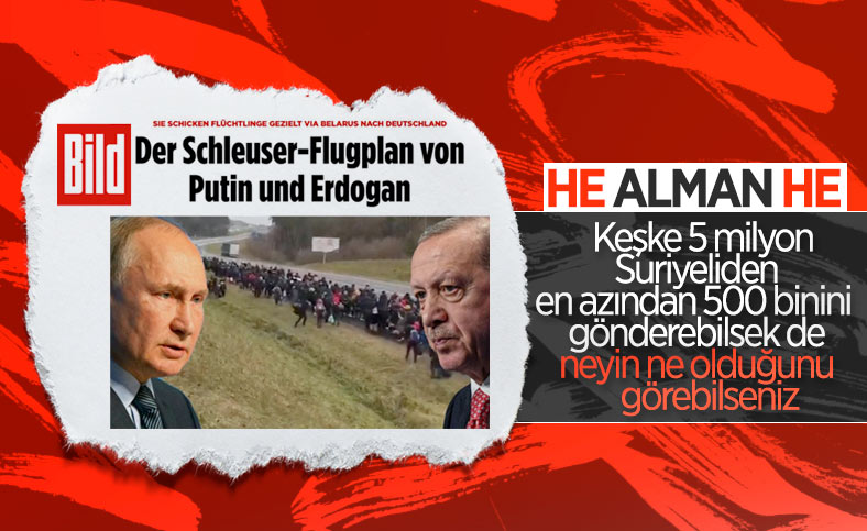 Bild, Polonya sınırındaki göçmen krizinden Türkiye'yi sorumlu tuttu