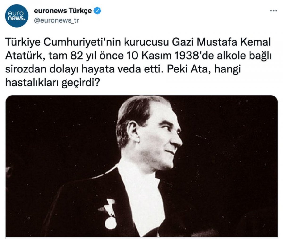 Euronews in Atatürk haberine büyük tepki #1