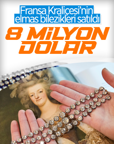 Fransa Kraliçesi Marie Antoinette'in elmas bilezikleri açık artırmada satıldı