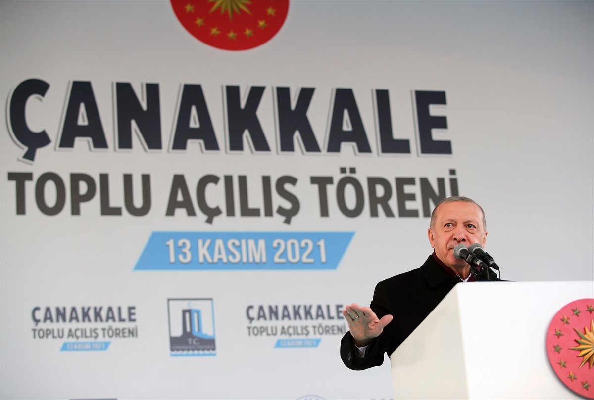 Çanakkale'den Seslenen Cumhurbaşkanı Erdoğan önemli mesajlar verdi.! 2 Cumhurbaşkanı Erdoğan, Çanakkale de toplu açılış töreninde #1