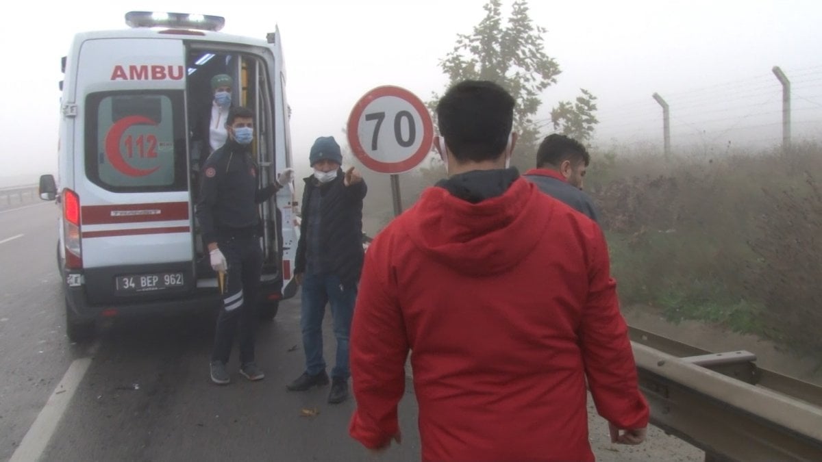 Sancaktepe de sis kazası: Aracıyla 10 takla attı #2