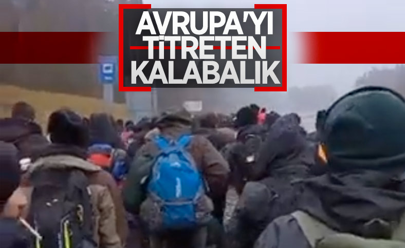 Göçmenlerin Polonya sınırına yürüyüşleri devam ediyor