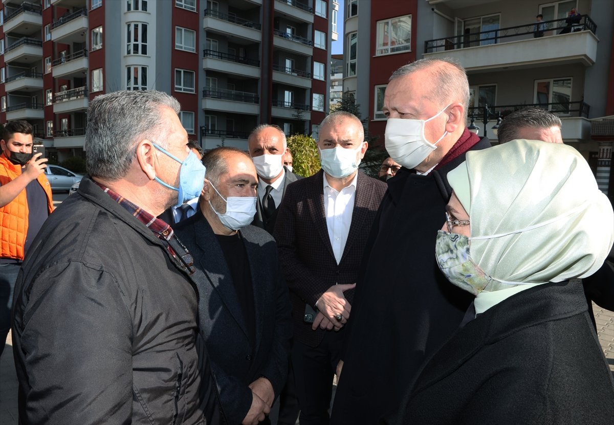 Cumhurbaşkanı Erdoğan Başak Cengiz in ailesinin evine gitti #1