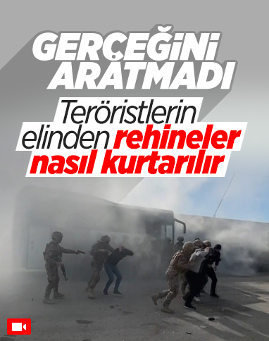 Erzincan'da rehine kurtarma tatbikatı