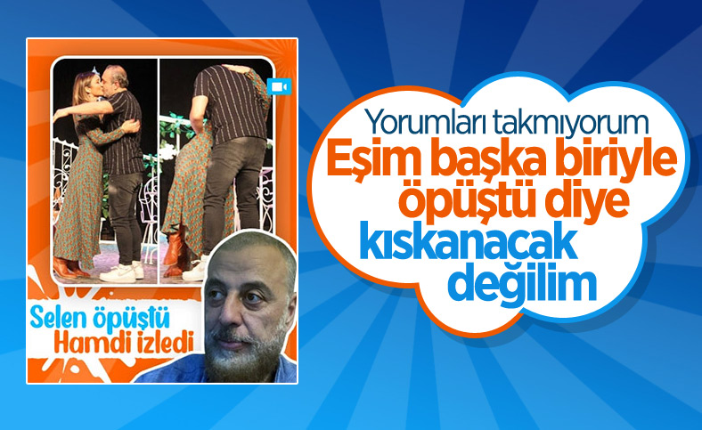 Hamdi Alkan'a eşinin öpüşme sahnesi soruldu