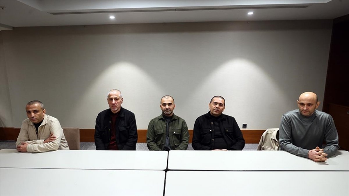 Libya da alıkonulan 7 Türk vatandaşı yurda getirildi #7