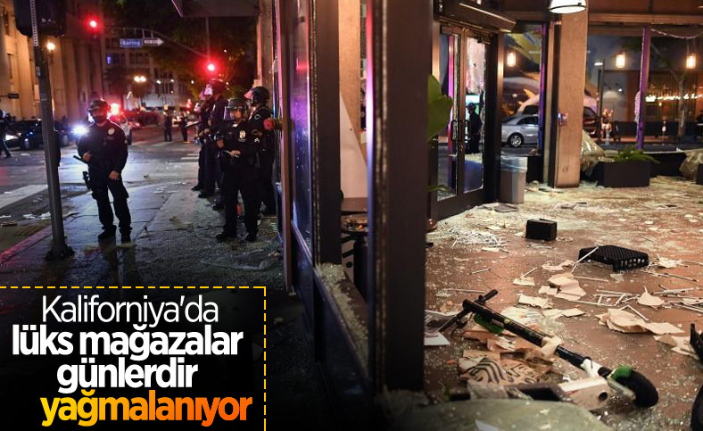 ABD’nin Kaliforniya eyaletindeki lüks mağazalarda yağma olayları sürüyor
