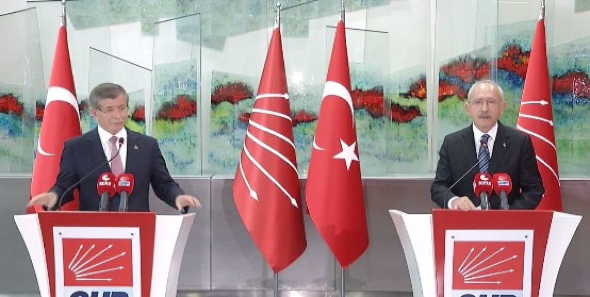 Ahmet Davutoğlu ile Kemal Kılıçdaroğlu ndan erken seçim çağrısı #1