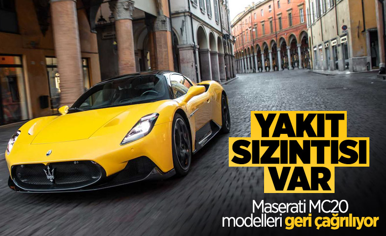 Maserati, MC20 modellerini geri çağırıyor