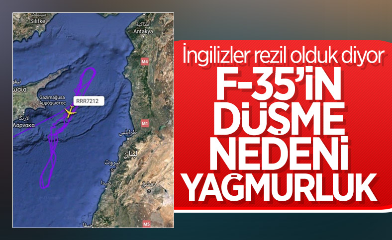 Akdeniz'de İngiliz F-35 uçağının düşme nedeni, unutulan yağmurluk