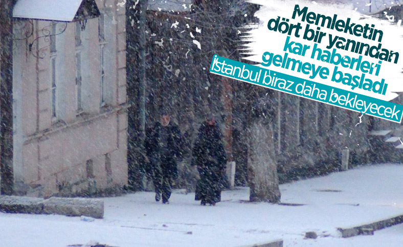 Kar yağışı, etkisini göstermeye başladı